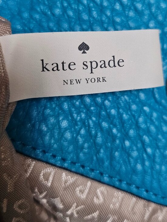Kate Spade New York Blue Pebbled Leather Tassel Drawstring Backpack WKRU5521 main image 10